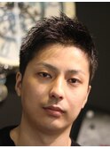刈り上げアップバング