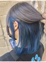 ライブトレア(LIVE TOREA) インナーカラーシルバー×ブルー