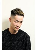 七三オールバックかき上げヘアコンマヘア１８７