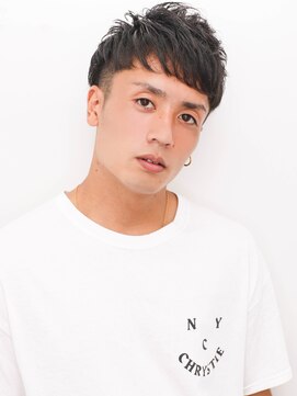 ルックグッドストア(LOOK GOOD STORE) 束感ツーブロックマッシュスキンフェードアップバング　85