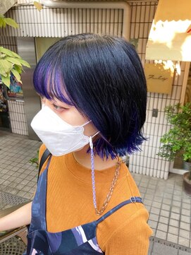 フェアレディ 烏山店(FAIRLADY) あごラインボブ◎切りっぱなしインナーカラー