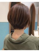 くびれヘア/メルティカラー/ショートボブ【深味信也】