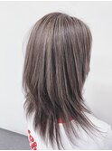暗髪×ハイライト