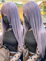 ディア(.eer)&nbsp;ラベンダーパープル×シールエクステ/ハイトーンカラー/南船場