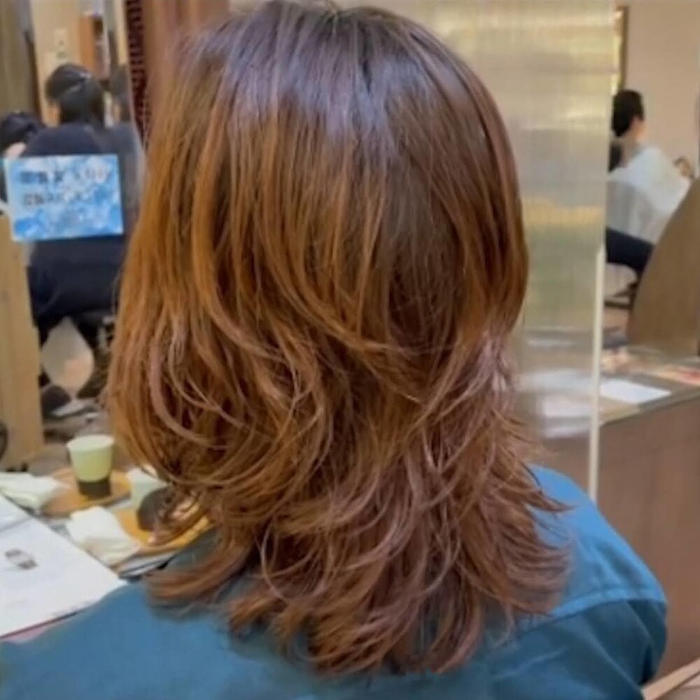 【AVEDA】カット＋カラー（リタッチ）\14,300
