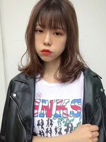 ミュート 原宿店(mute)&nbsp;【mute原宿】シースルーバングミディアム×オリーブアッシュ