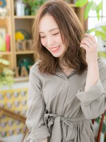 カバーヘア ブリス 戸田公園西口店(COVER HAIR bliss)&nbsp;大人バレイヤージュ波巻きセミディc5戸田公園20代30代40代