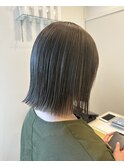 ハイトーングレージュカラー切りっぱなし10代20代30代おすすめ