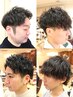 メンズカット＋ツイストスパイラルパーマ＋水トリートメント＋眉カット