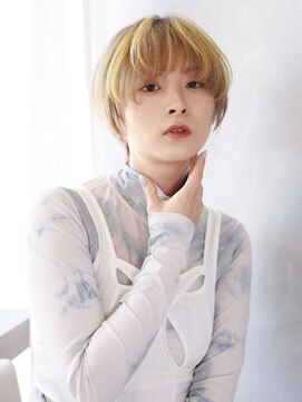 エムスラッシュ たまプラーザ(M.SLASH) ハイトーンカラー/金髪/ショートマッシュ/ボブショート/世田谷