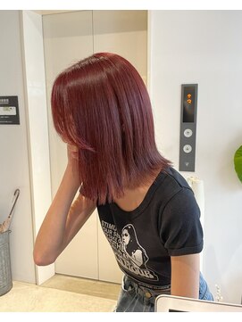 クリアオブヘアー リット(CLEAR of hair LiT) 【 ブリーチなしWカラー】レッドピンクカラー