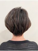 大人ショート×小顔カット
