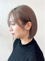 アイティーバイアルバム 八王子店(IT by ALBUM) くすみベージュオリーブカラーワンレン_ba486711