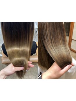 髪に優しい酸性ストレートでクセ改善◎湿気に負けない自然な美髪へ！お手入れ簡単で毎日可愛く♪