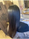 30代×ロング×グレージュカラー
