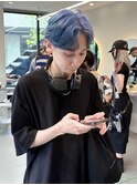 mayu//水色ペールブルーシルバーメンズハイトーンケアブリーチ