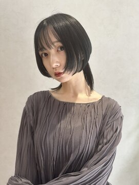 フレーム 博多店(FRAME) 個性派ショートボブウルフオフブラック【福岡/博多】