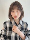 くびれボブ大人かわいいクラゲへアグレージュインナーカラー