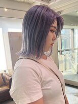 デート 下北沢(DATE) 下北沢ブリーチカラーハイトーンデザインカラー顔周りレイヤー◆