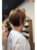 縮毛矯正とふんわりショート