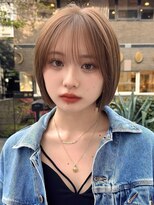 アビー(ABBEY3)&nbsp;シースルミニマルボブショート顔まわり外ハネ切りっぱなしボブ