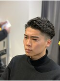 サイドパート～パーマver～/浦安/メンズ