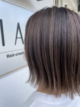 髪質改善カラー×ハイライト