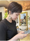 NUDE斜めバング眉上バング ベリーショート コンパクトショート