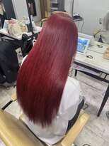 アジールヘア 所沢プロペ通り店(agir hair)&nbsp;レッドカラー ブリーチカラー