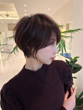 オーロ Costa西宮北口(ORO) 大人ショートボブ丸みショートカットマッシュショート前髪あり