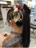 ポニーテールアレンジ
