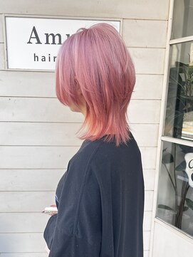 アミュレ ヘア サロン(Amule hair salon) クリアピンク、ウルフ