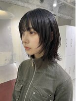 シール 梅田(CIRR) 前下がりボブオリーブグレージュロングウルフ外ハネボブ成人式