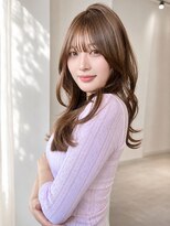 ロマーリ 倉敷(LOMARLIE) 倉敷20代30代★艶髪くびれ韓国巻き★ブリーチマロンベージュ★