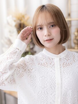 エノア バイ カバーヘア(ENOA by COVERHAIR) 30代40代 秋の丸みショートボブ