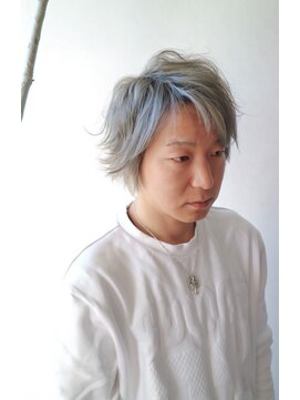 コジック ヘアアンドアイ(Cogic hair & eye) ハイトーンダブルカラーブリーチメンズ☆シルバーウルフ