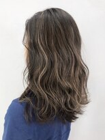 アイティー バイ アルバム 中野店(IT by ALBUM)&nbsp;ハイライトロング_フレンチボブネイビーカラー_ba241112