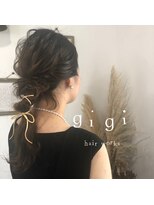 ジジ ヘアワークス(gigi hair works) ゆるふわヘアアレンジ