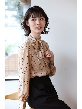ヘアドゥ 船橋店(hair do) パッツリウェーブボブ