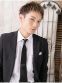 アップバング&メッシュカラーのモテマッシュF