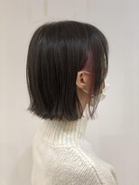 アドラーブル 万代店 (adorable)&nbsp;小顔見せで大人かわいい☆暗髪ショート×インナーカラー