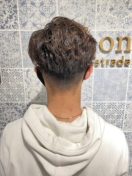 ロンド ストラーダ 心斎橋(Lond strada) 【津賀 涼】大人カッコいい無造作パーマアップバングショート☆