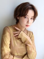 テラスコード(TERRACE CODE) かきあげバング×キャラメルベージュ　くせ風カール
