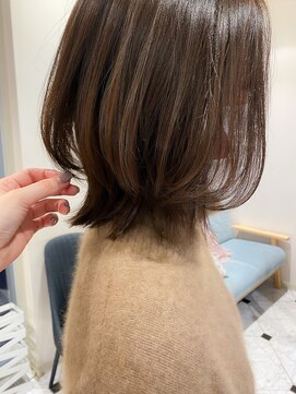 ロンド エスポワール 錦糸町(Lond espoir) 【柴田】ミディアムヘアショコラベージュボブルフ魅力倍増カール