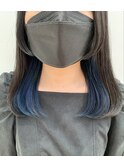 顔まわり姫cut×インナーブルー