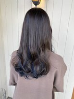 アムレヘアー(amule hair)&nbsp;【amule hair】深みブルーのインナーカラー