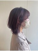 顔まわりカット◯ネオウルフ◯チェリーブラウン◯くびれヘア