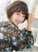 ★ダークグレージュカラーレトロガーリーボブ10代20代30代★9
