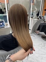 ロンドルーチェ 心斎橋(Lond luce)&nbsp;ダークアッシュ/ミディアムレイヤーカット［髪質改善/縮毛矯正］