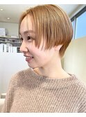 大人モードショート/艶ブロンド